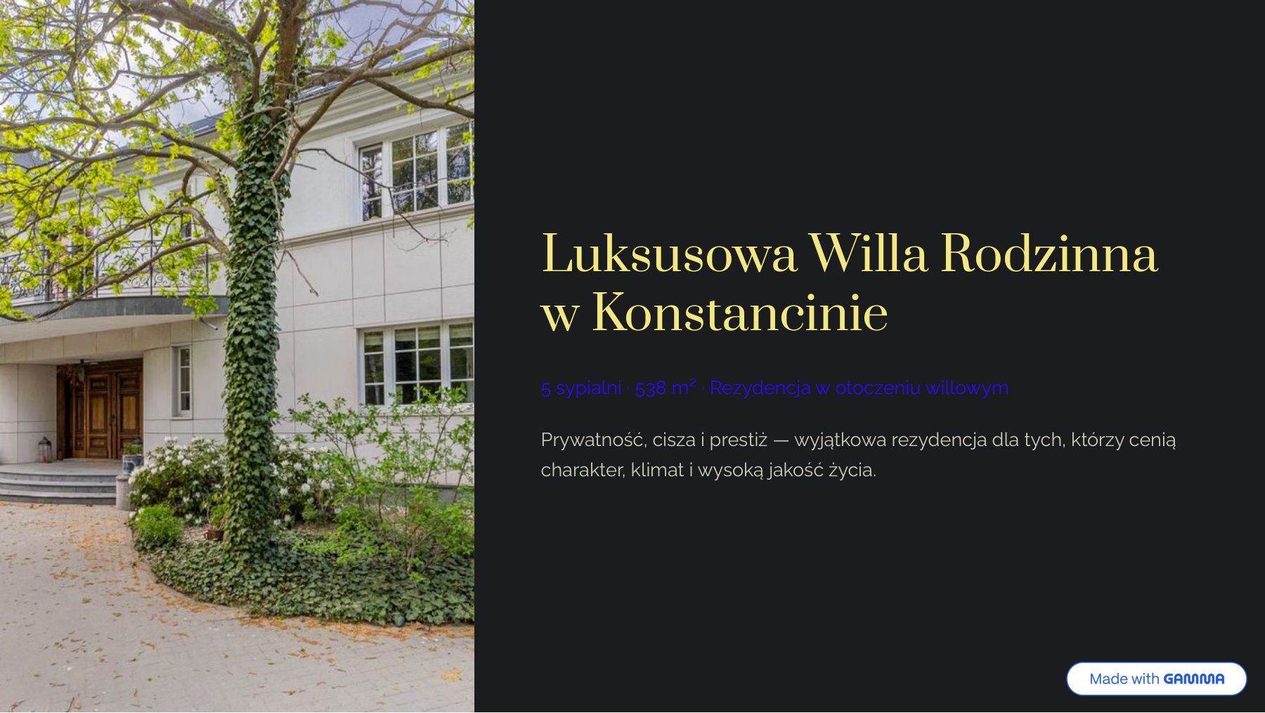 Willa, Konstancin